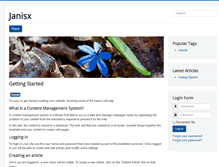 Tablet Screenshot of jansix.com